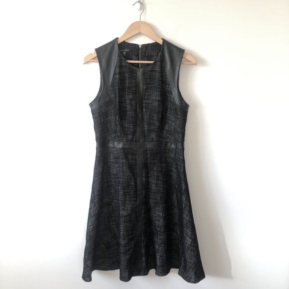 Judith & Charles Dresses & Skirts - Judith & Charles Leather Trim Linen Dress Sz 8